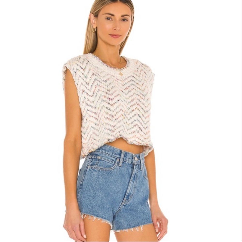 Free People Lucy Tank Sweater Crop Knit